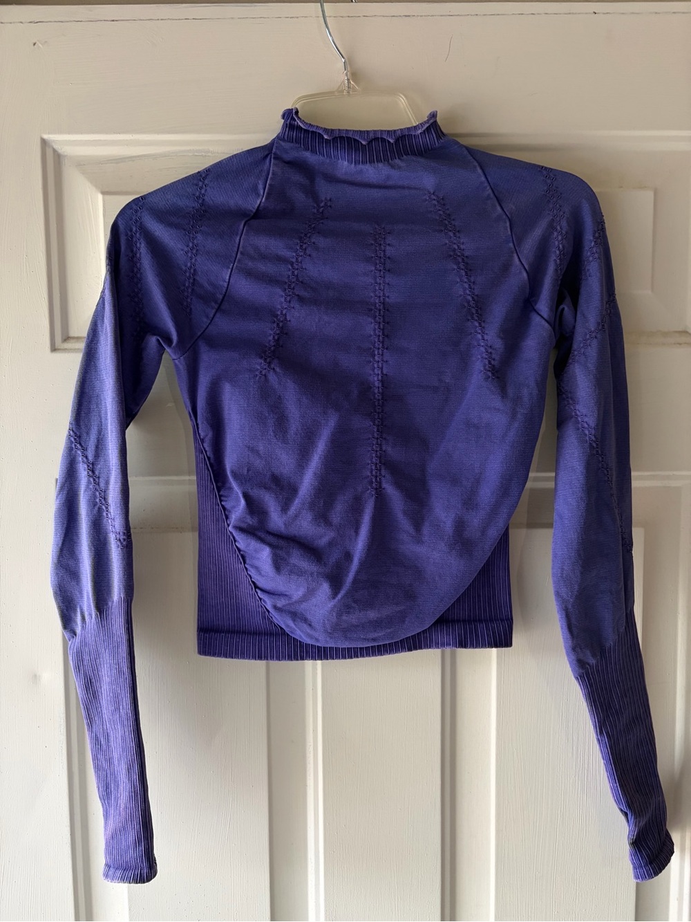 Free People Movement
Spandex Perforated
Purple Skim Top
